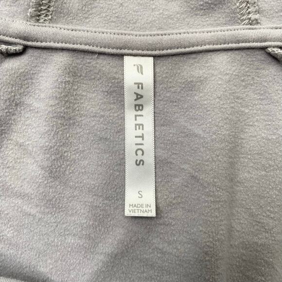 Fabletics Women's Light Grey Sydney Twist Front Crop Hoodie Size Small - Picture 5 of 9